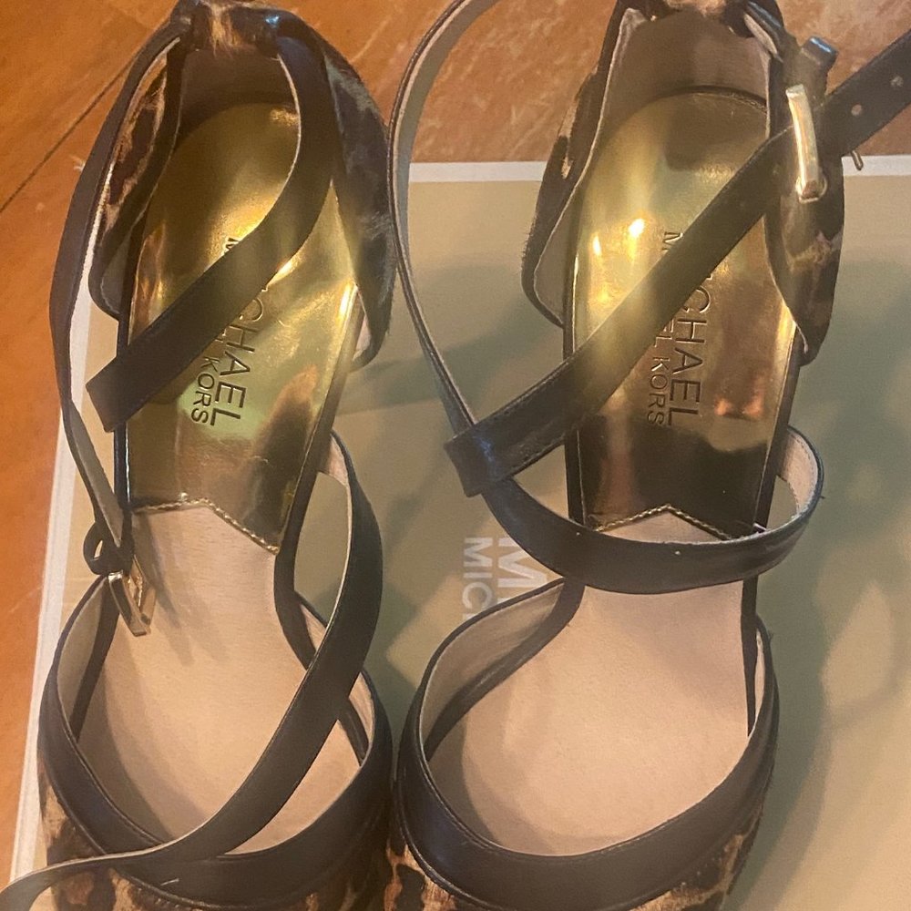 Michael Kors Calf Hair Leopard heels